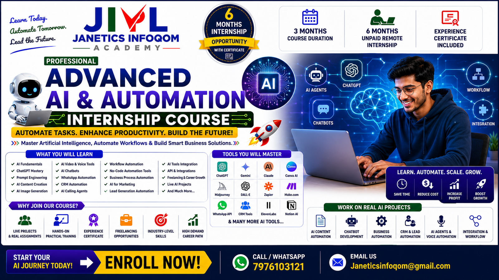 Advanced AI & Automation Internship Course